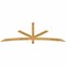 Ekena Millwork Alberta Rough Sawn Timber Gable Bracket, Western Red Cedar, 108"W x 31 1/2"H x 2"D x 4"F, 7/12 Pitch GBW108X31X0204ALB00RWR - alternate 1
